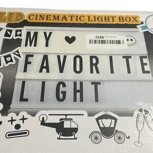 A4 Cinematic LED Light Box Sign with Remote